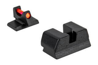Trijicon's Fiber Sight Set for FN USA FNS, FNP, and FNX in .45 S&W is a high-contrast competition and carry sight set